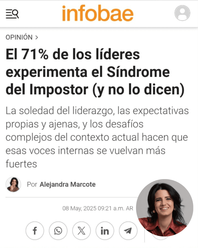 El 71% de los líderes experimenta el Síndrome del Impostor (y no lo dicen) Ale Marcote