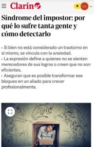 ale marcote síndrome del impostor