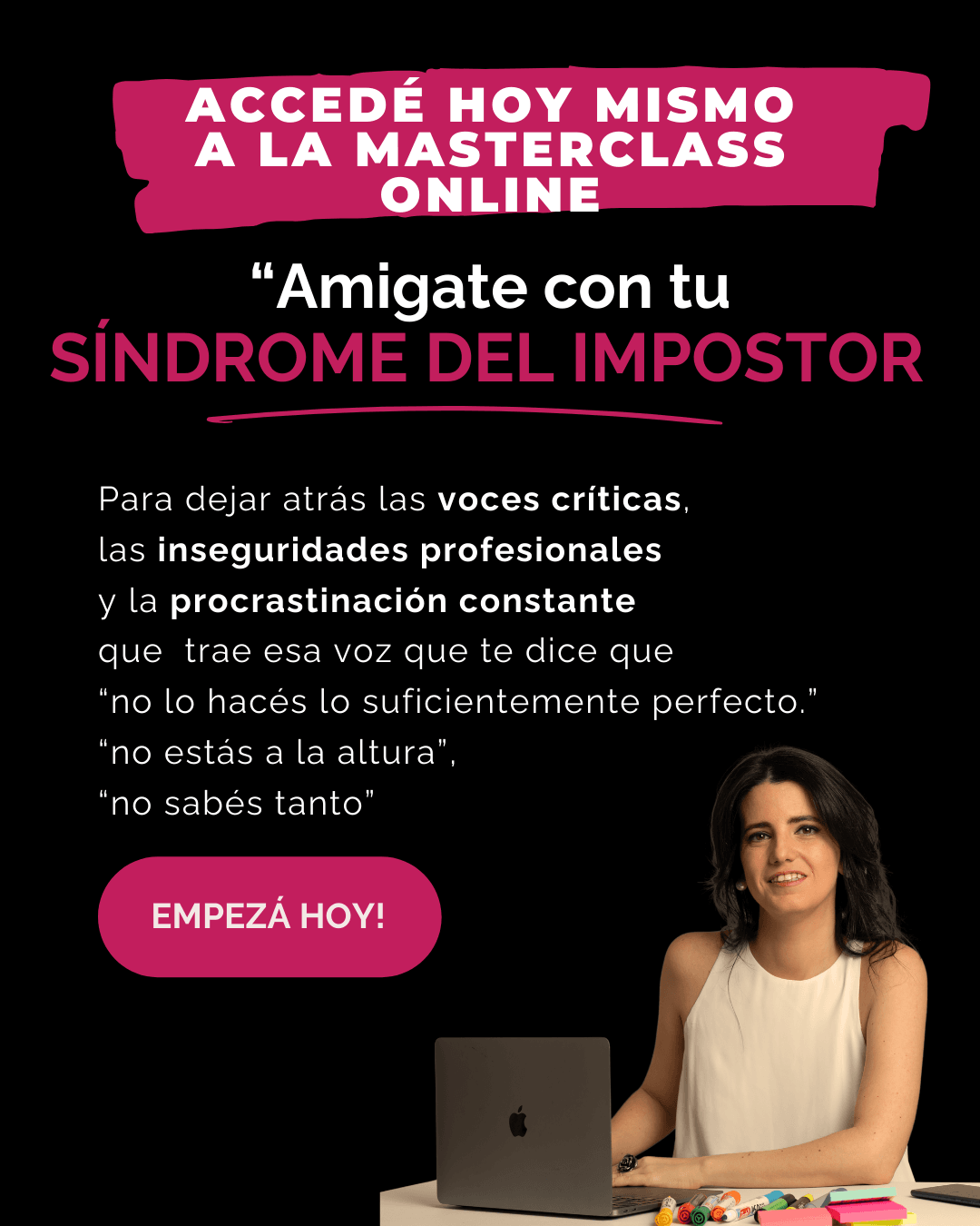 Masterclass Amigate con tul Síndrome del Impostor-ale-marcote