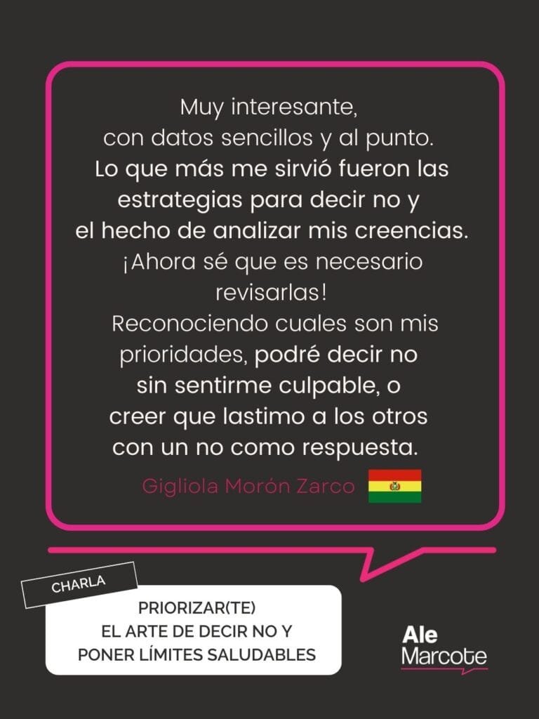 Testimonios PRIORIZAR(TE) 2 - ale marcote